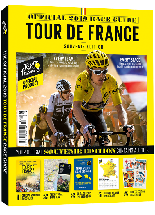 Official Tour De France Race Guide Magazine 2019